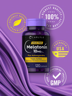 Carlyle Melatonin 10mg with Ashwagandha