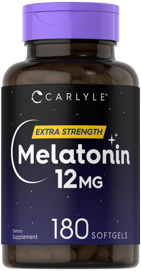 Carlyle Melatonin 12 mg 180 Capsules vue avant