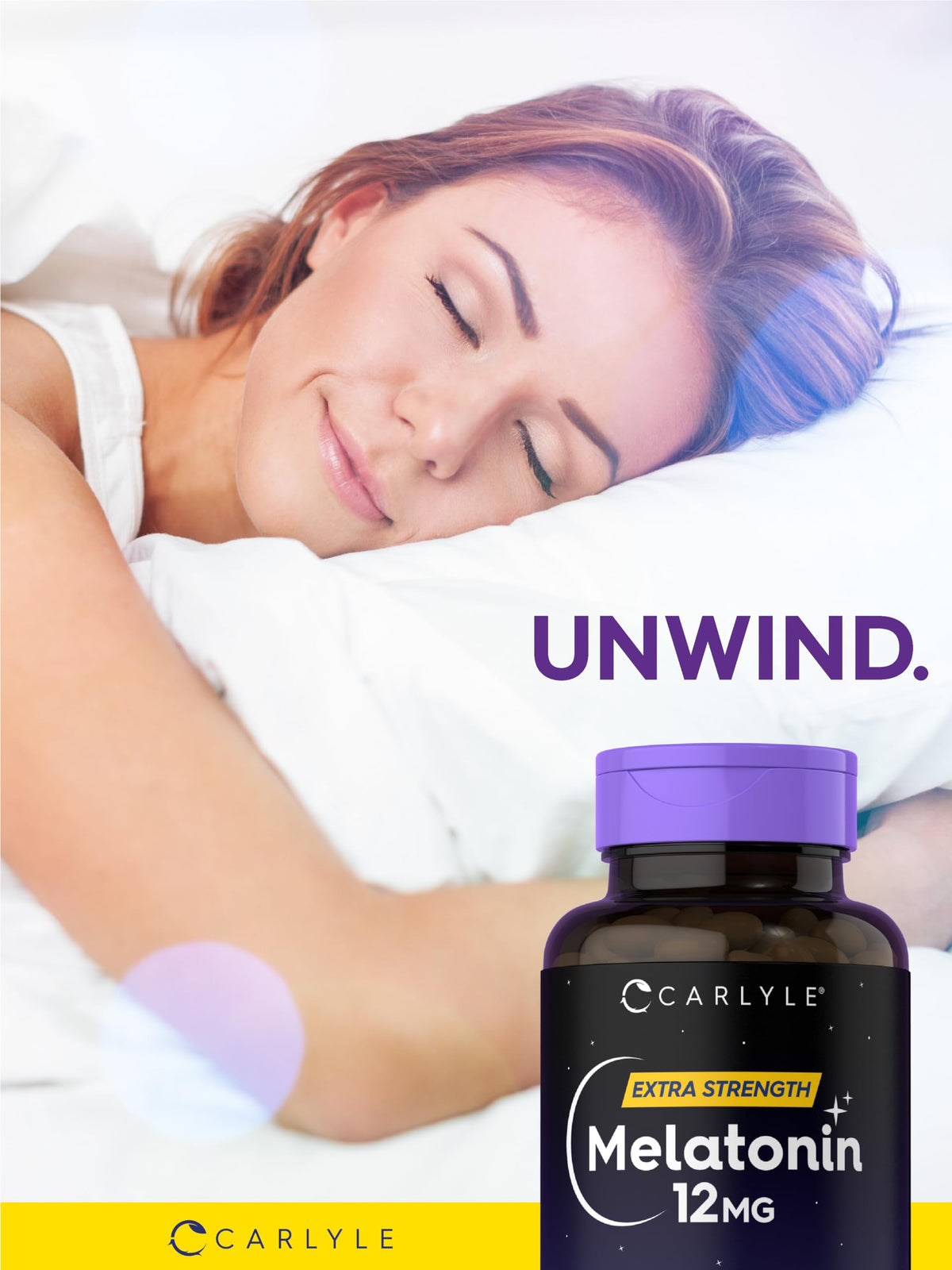 Carlyle Melatonin 12 mg capsules ouvertes avec contenu