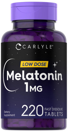 Carlyle Mélatonine 1 mg 220 comprimés à dissolution rapide, vue de face