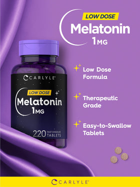 Carlyle Mélatonine 1 mg ingrédients naturels et détails du produit