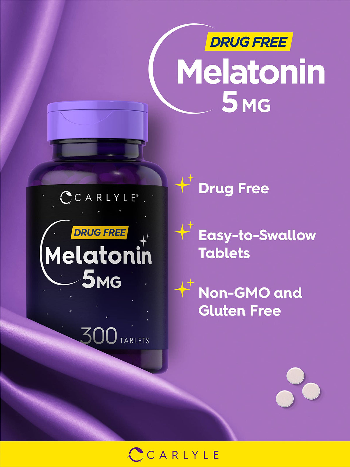 Carlyle Mélatonine 5 mg, vue de profil de la boîte