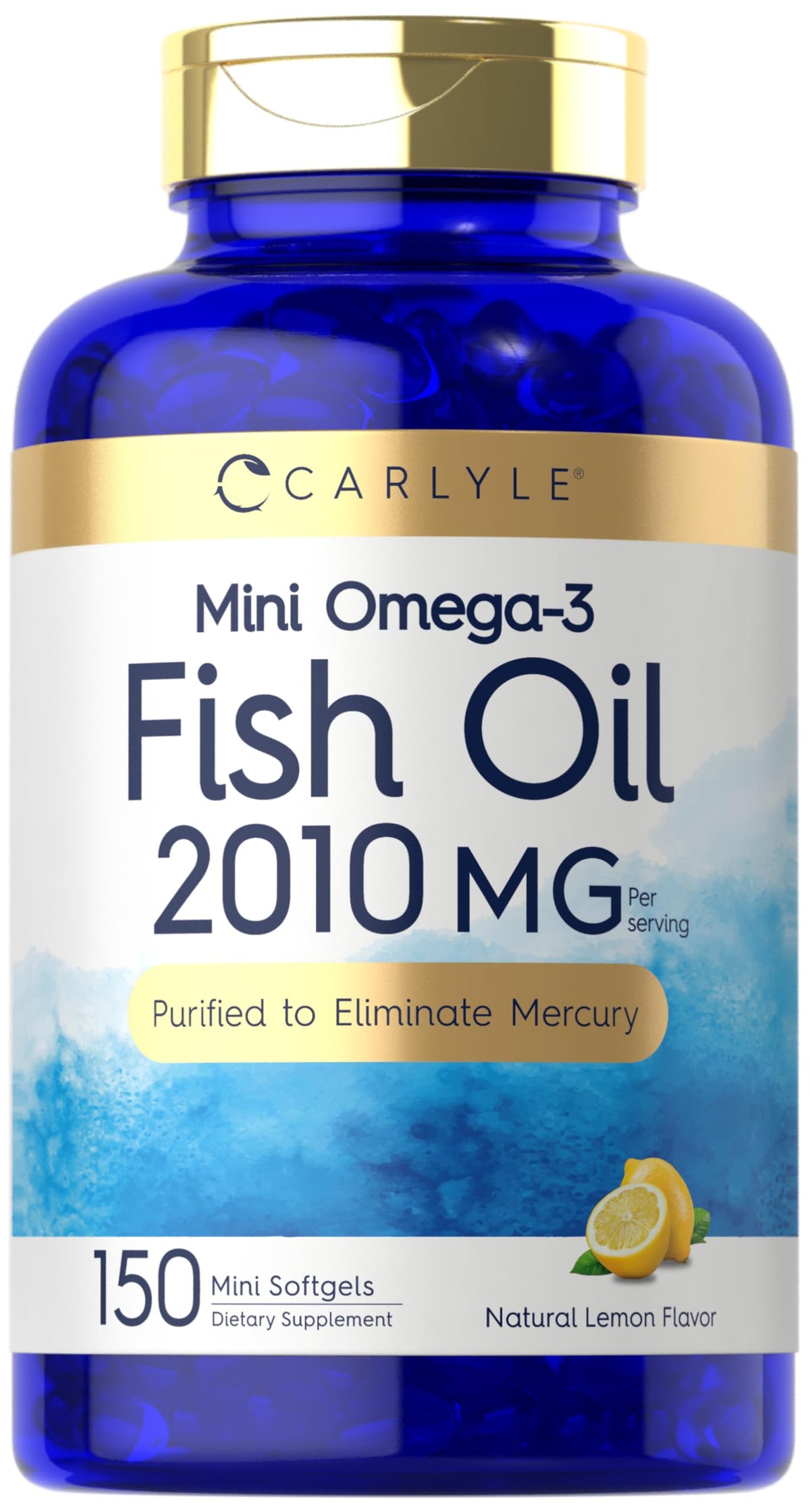 Carlyle Mini Fish Oil Softgels 150 capsules vue de face