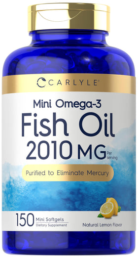 Carlyle Mini Fish Oil Softgels 150 capsules vue de face