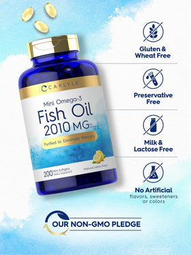 Carlyle Mini Fish Oil Softgels 2010 mg informations nutritionnelles