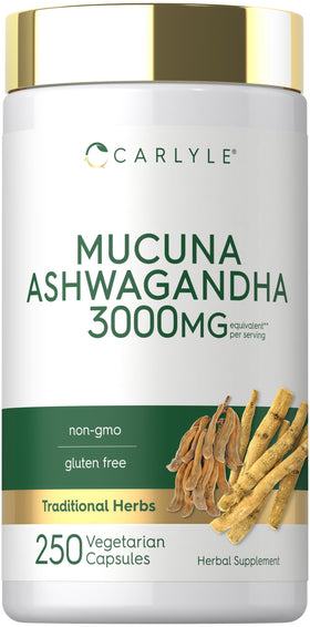 Carlyle Mucuna Pruriens 250 capsules vue de face
