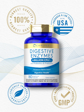 Carlyle Multi-Enzymes 180 capsules sur une table
