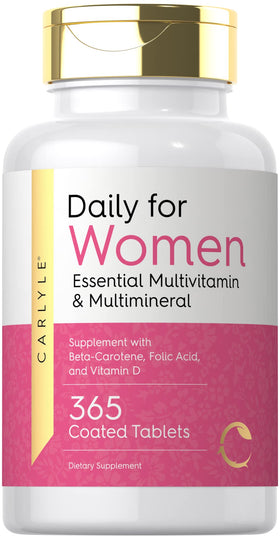 Carlyle Multivitamines et Minéraux pour Femmes 365 comprimés, vue de face
