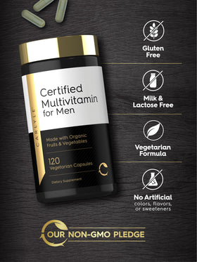 Carlyle Multivitamines pour Hommes - vue de côté du flacon