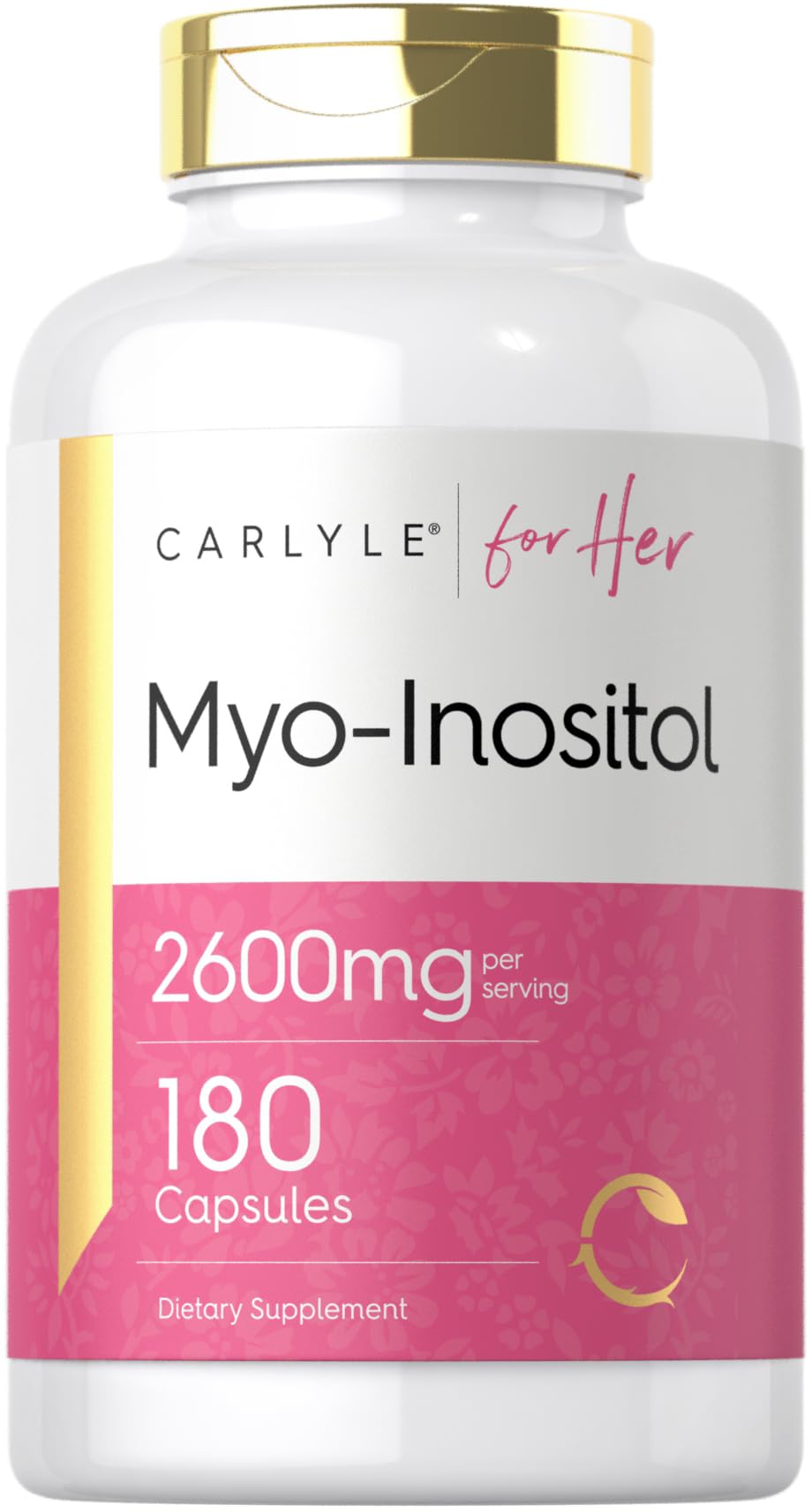 Carlyle Myo-Inositol 2600mg 180 capsules vue de face