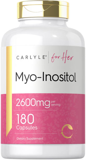 Carlyle Myo-Inositol 2600mg 180 capsules vue de face