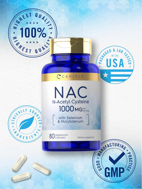 Carlyle N-Acétylcystéine 1000mg, capsule ouverte