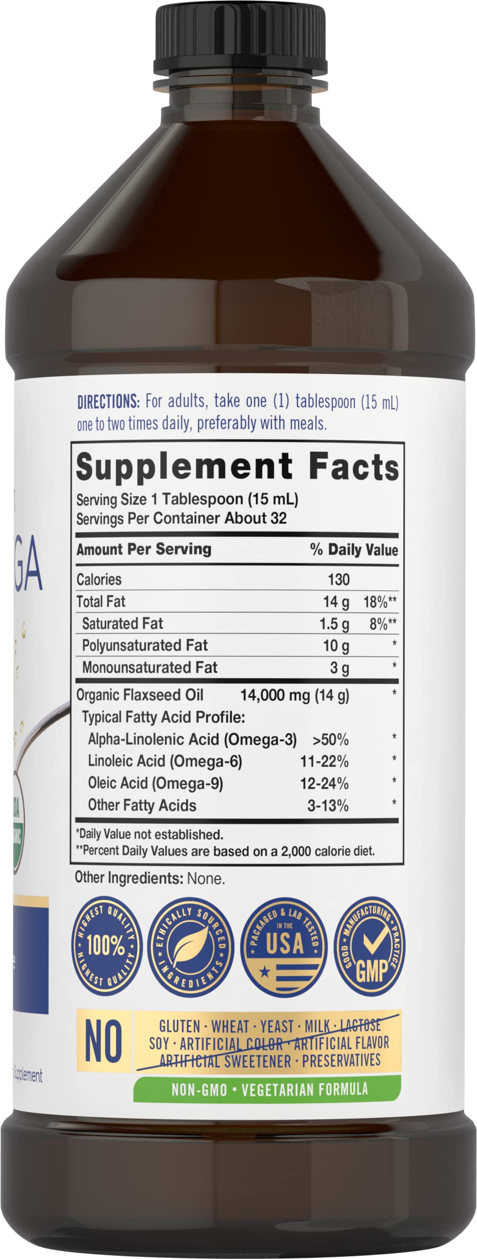 Carlyle Omega 3-6-9 bouteille de 16 fl oz avec étiquette