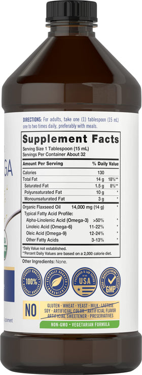 Carlyle Omega 3-6-9 bouteille de 16 fl oz avec étiquette