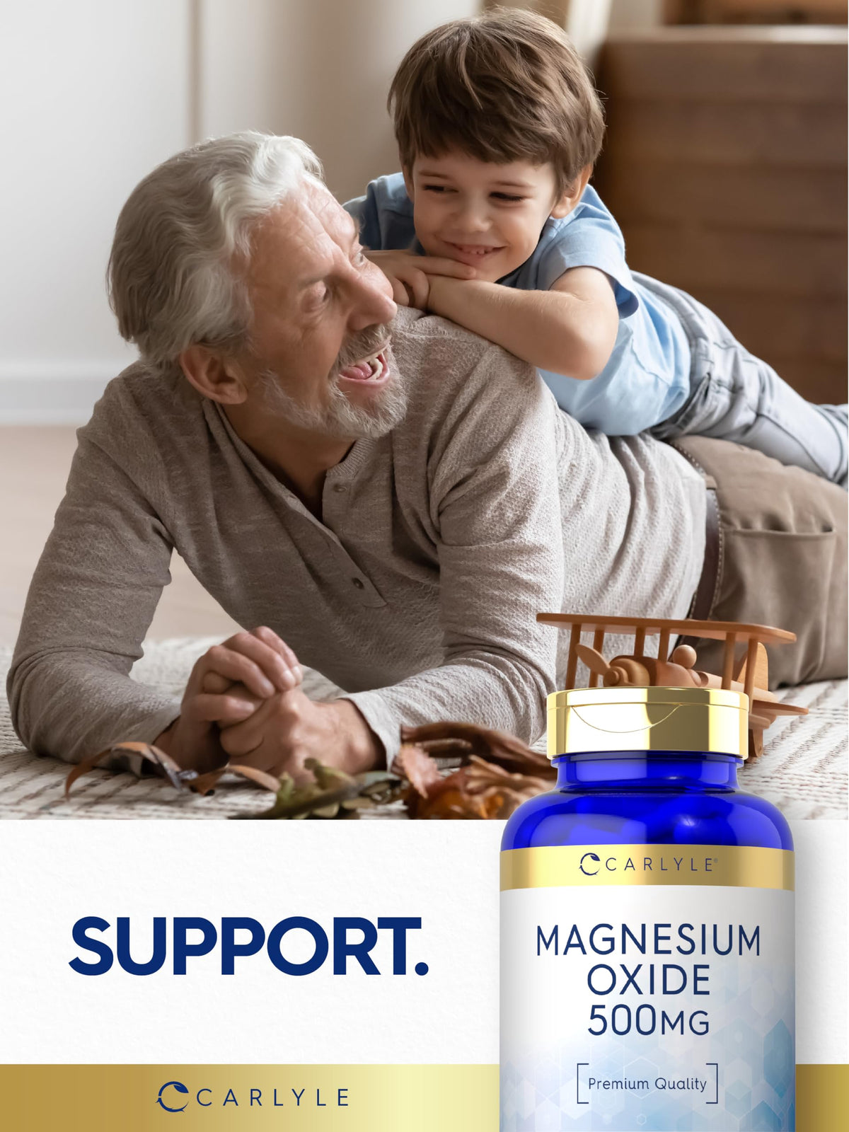 Carlyle Oxyde de Magnésium 500mg capsule ouverte