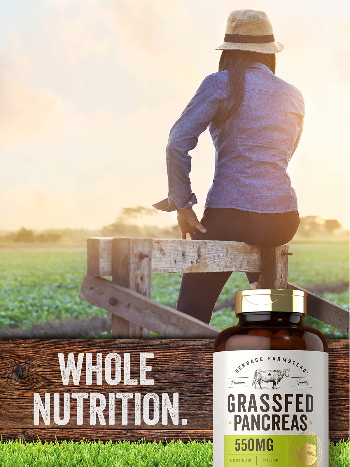 Carlyle Pancréas de Boeuf 550mg 200 Capsules - vue arrière