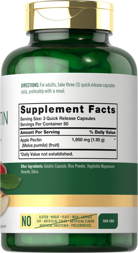 Carlyle Pectine de Pomme 1950mg vue de côté du flacon
