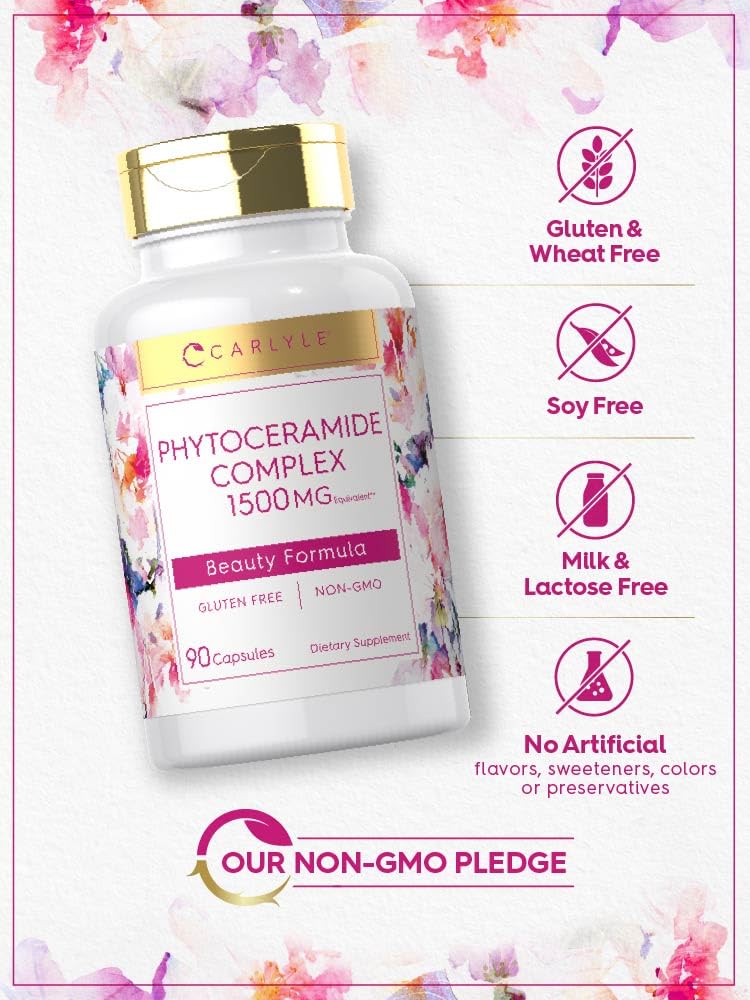 Carlyle Phytoceramides 90 gélules végétales, mise en situation sur une table
