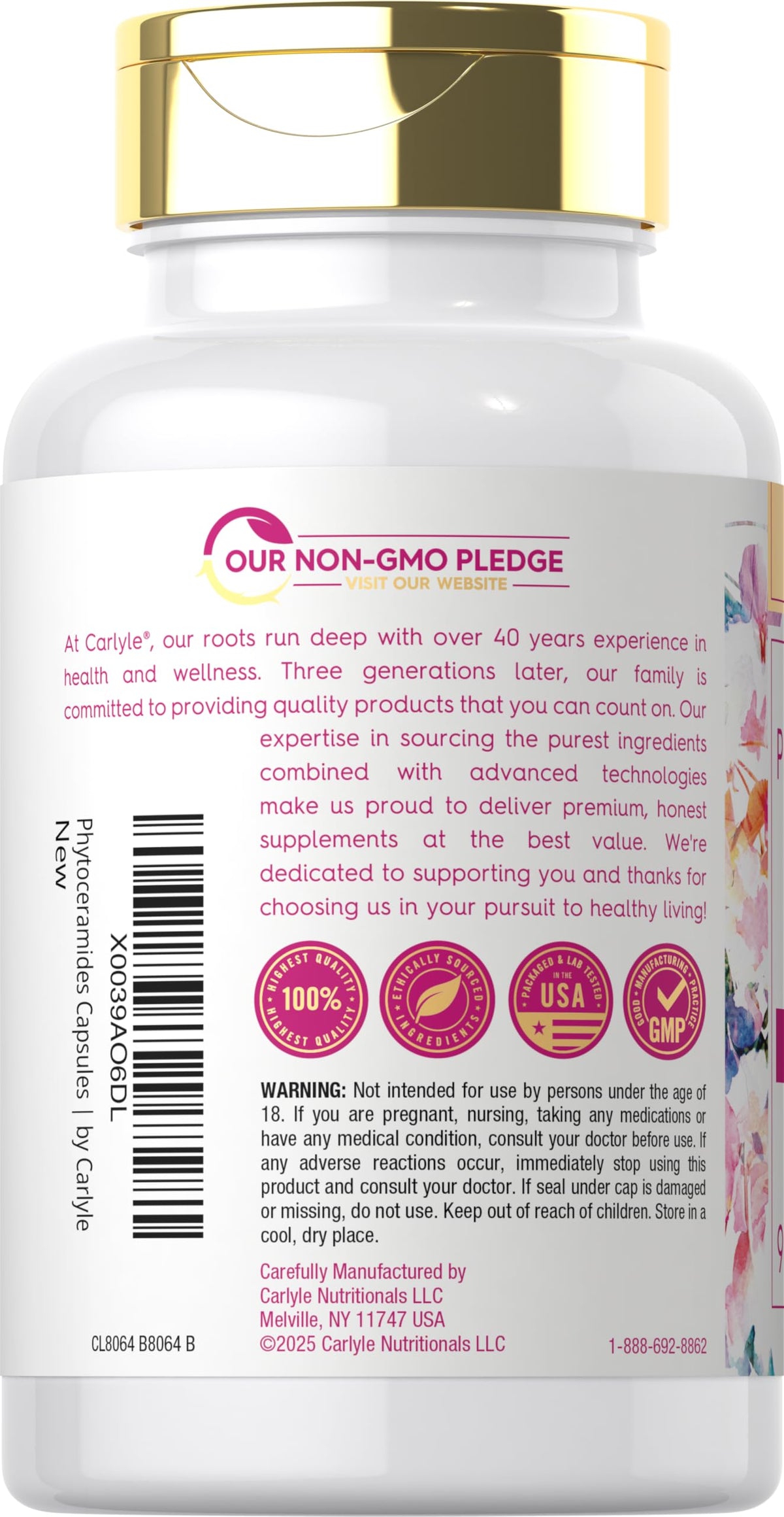 Carlyle Phytoceramides 90 gélules végétales, prise de gélules