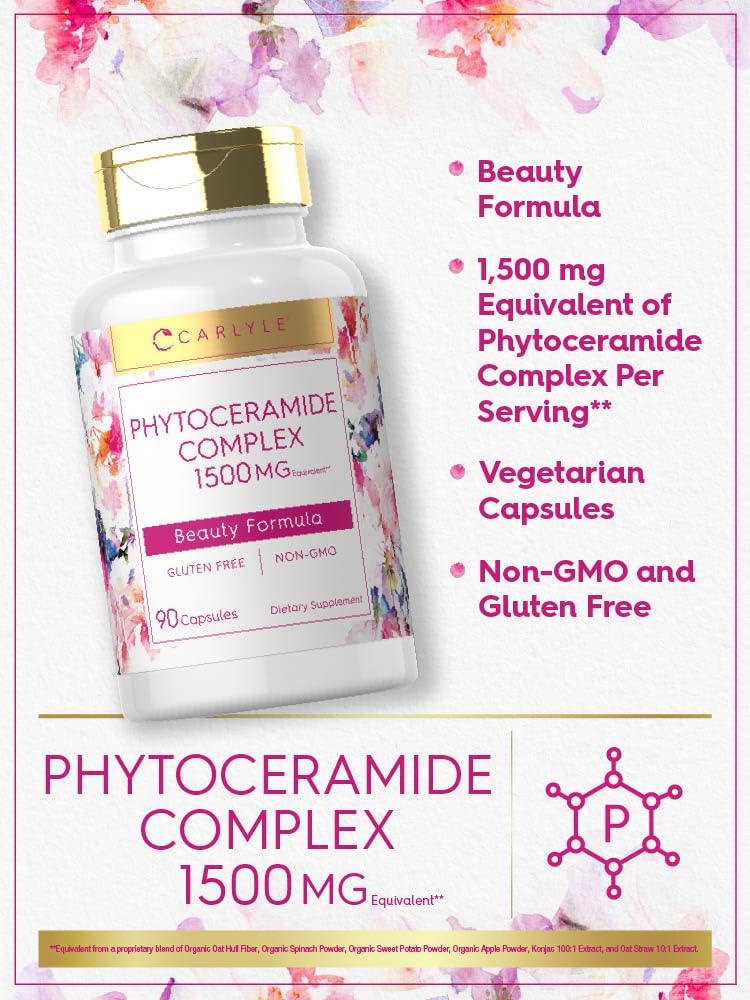 Carlyle Phytoceramides 90 gélules végétales, zoom sur l'étiquette