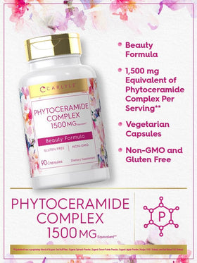 Carlyle Phytoceramides 90 gélules végétales, zoom sur l'étiquette