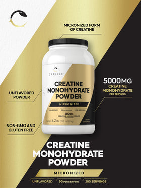 Carlyle Poudre de Créatine Monohydrate 5000 mg côté droit