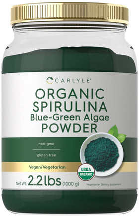 Carlyle Poudre de Spiruline Bio 1 kg, emballage avant