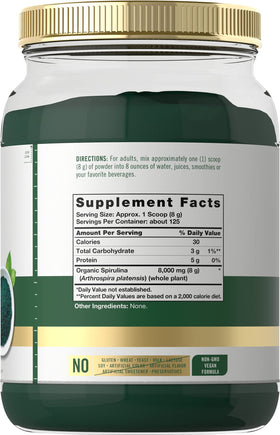 Carlyle Poudre de Spiruline Bio, détail de la poudre