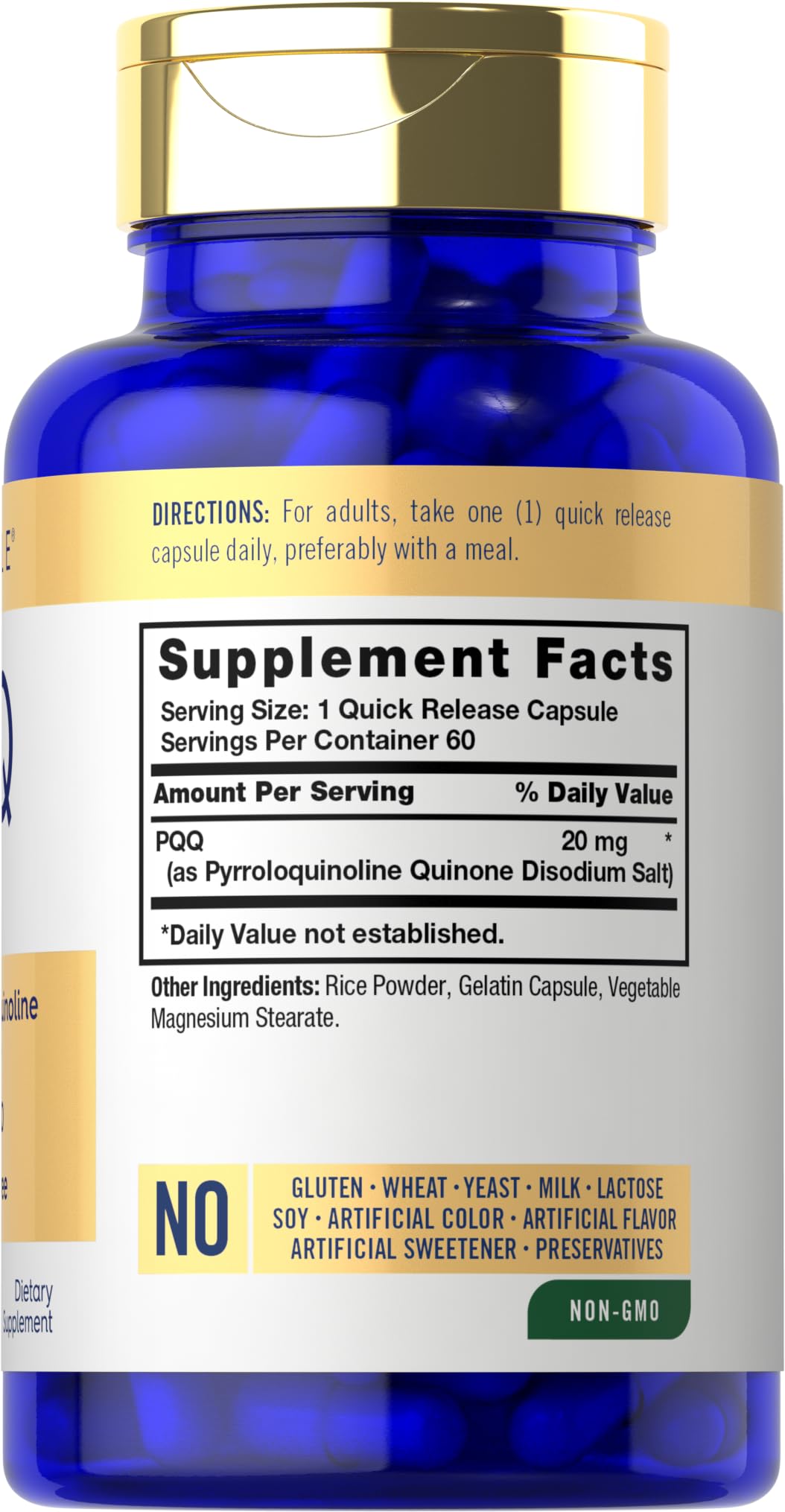 Carlyle PQQ Complément Alimentaire 20 mg capsules