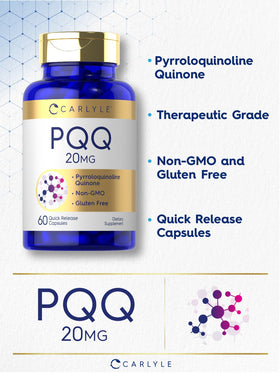 Carlyle PQQ Complément Alimentaire 20 mg vue de côté