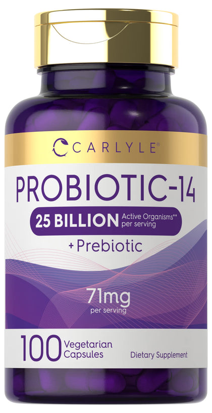 Carlyle Probiotiques 25 Milliards CFU capsules avant