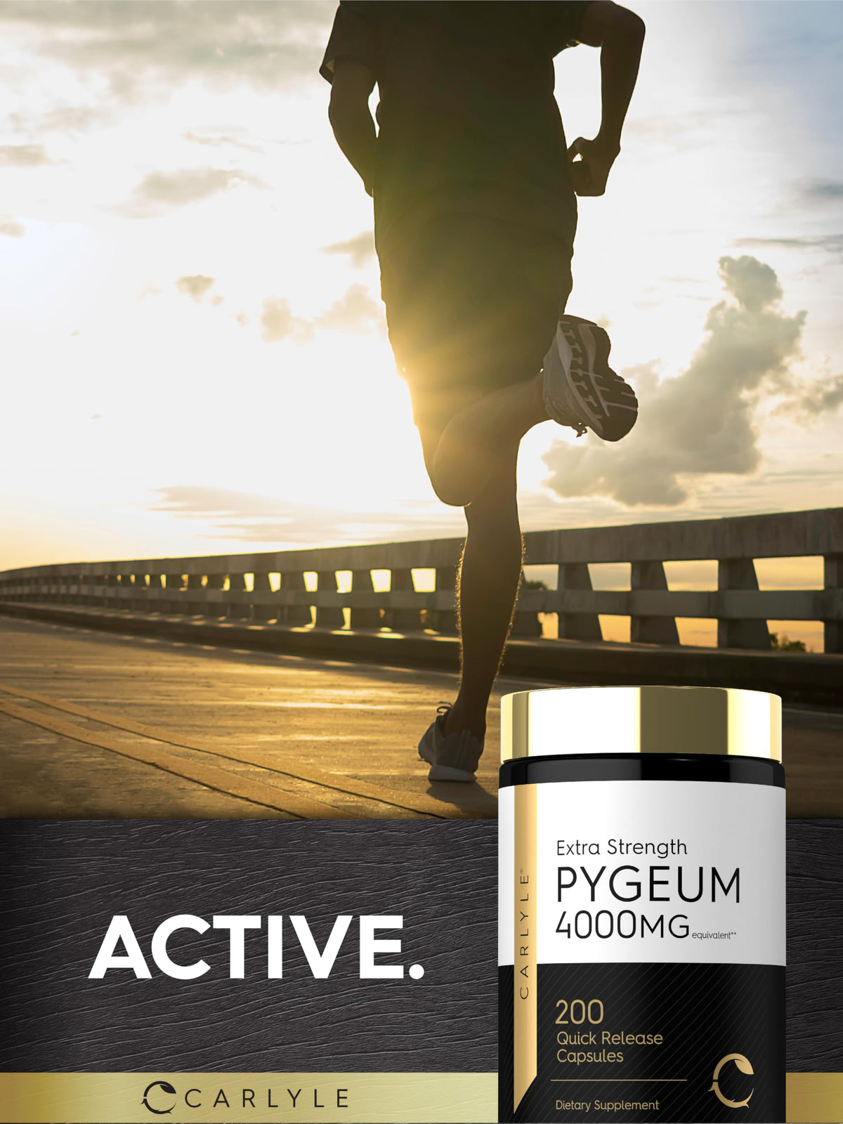 Carlyle Pygeum Africanum Écorce 200 Capsules affichant les ingrédients