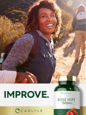 Carlyle Rose Hips 1500mg capsules avec ingrédients