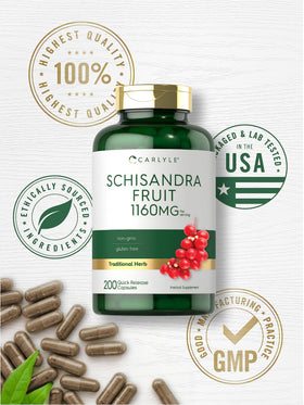 Carlyle Schisandra 1160 mg, présentation des ingrédients