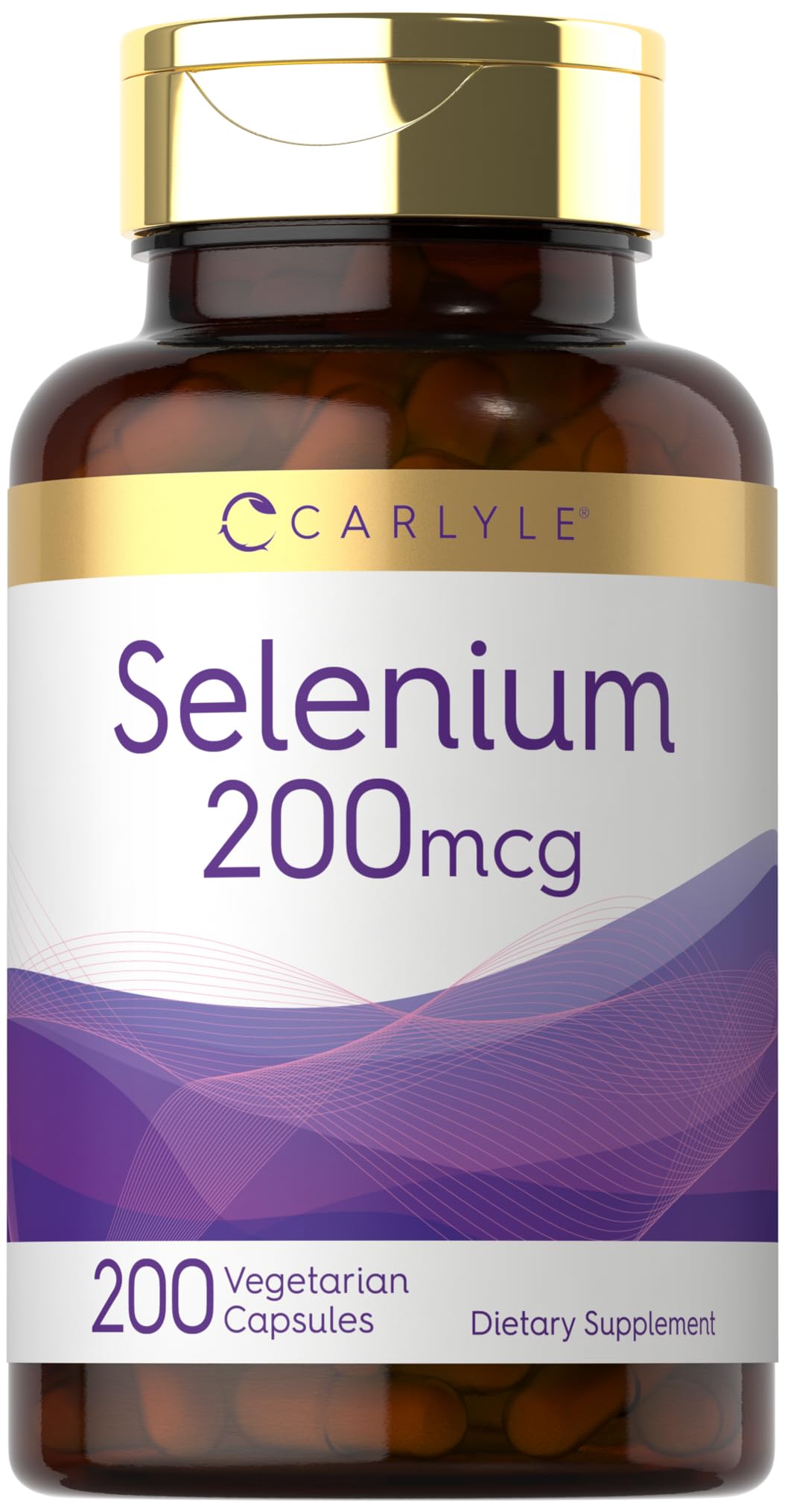 Carlyle Sélénium 200 mcg capsules végétariennes, vue de face