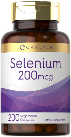 Carlyle Sélénium 200 mcg capsules végétariennes, vue de face