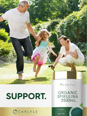 Carlyle Spiruline Bio 3500 mg comprimés en utilisation