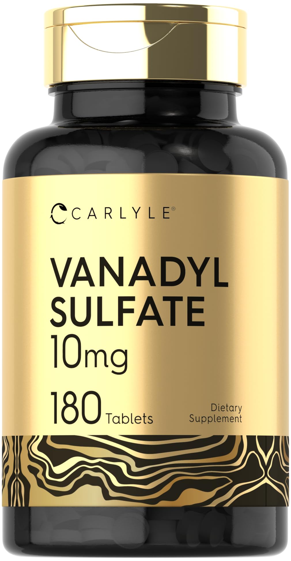 Carlyle sulfate de vanadyle 10mg 180 comprimés végétariens - vue de face