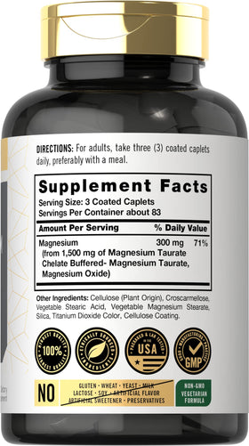 Carlyle Taurate de Magnésium 1500mg comprimés avec emballage