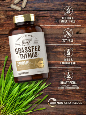 Carlyle Thymus de Bœuf 2100mg 200 capsules avec dosage