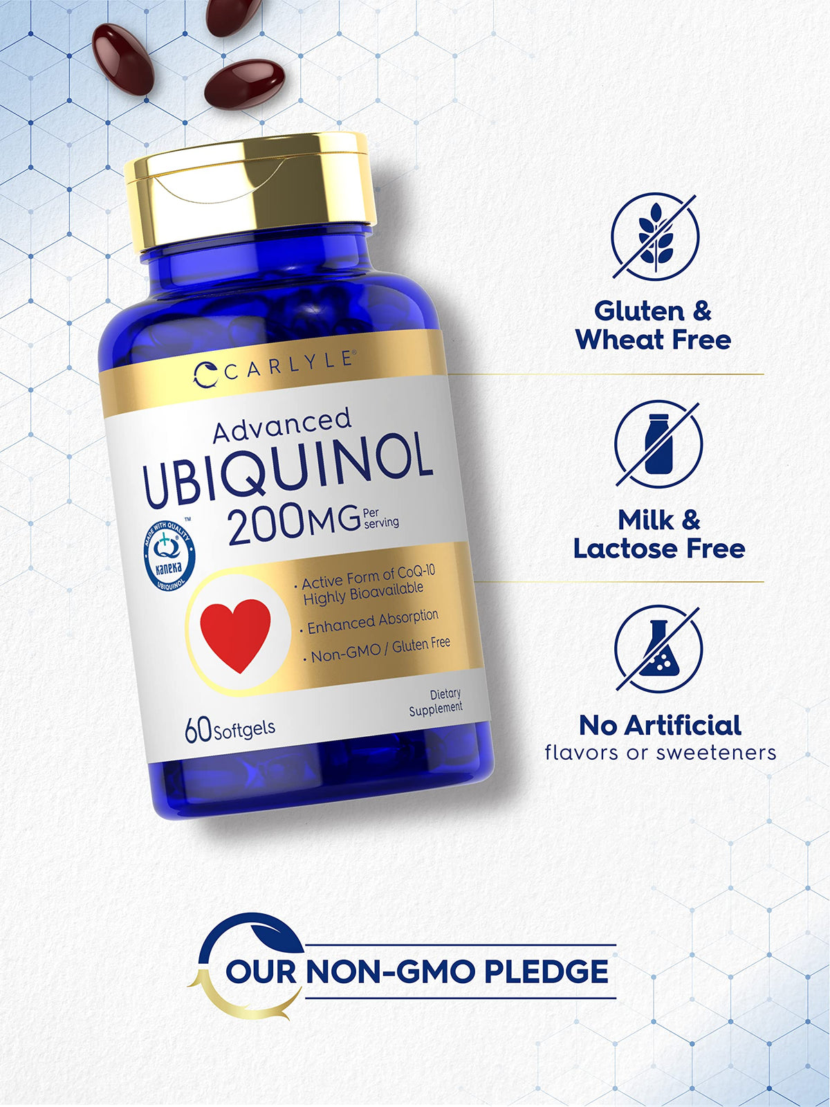 Carlyle Ubiquinol 200mg gélules molles dans un environnement de vie sain