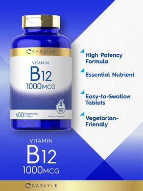 Carlyle Vitamine B12 1000 mcg comprimés, vue latérale