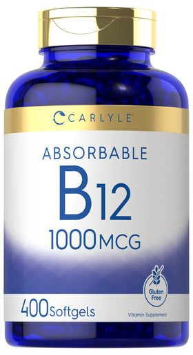 Carlyle Vitamine B12 1000 mcg gélules molles en vue de face
