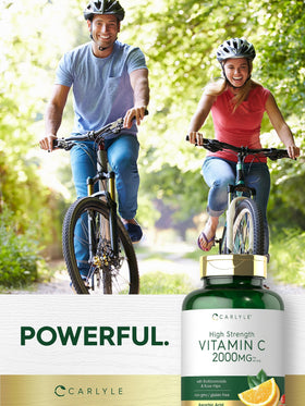 Carlyle Vitamine C 2000mg avec Églantier, vue arrière de l'emballage