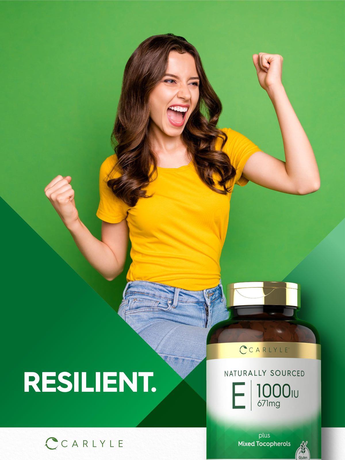 Carlyle Vitamine E 1000 IU gélules à côté d'autres compléments