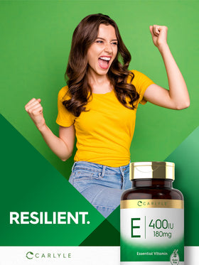 Carlyle Vitamine E 400 UI capsules molles avec des ingrédients
