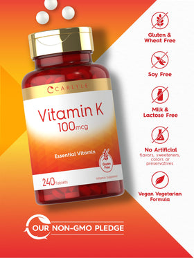 Carlyle Vitamine K1 100 mcg avec ingrédients naturels