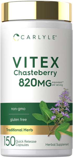 Carlyle Vitex Chasteberry Complément Alimentaire 150 Capsules vue de face