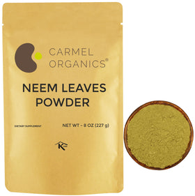 CARMEL ORGANICS Poudre de Feuilles de Neem 281g emballage avant