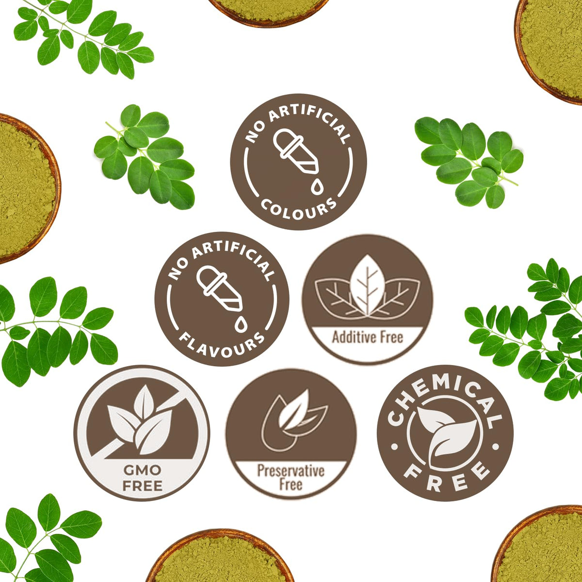 CARMEL ORGANICS Poudre de moringa ajoutée à un smoothie